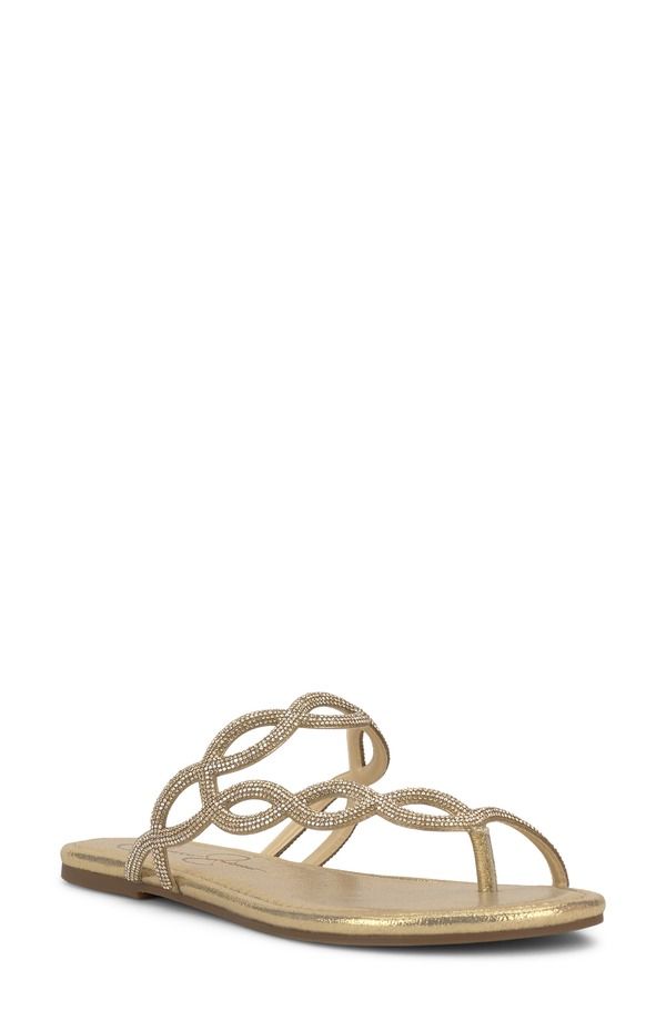 ジェシカシンプソン レディース シューズ サンダル Jessica Simpson Aloni Slide Sandal Women GOLD 01 ゴールド