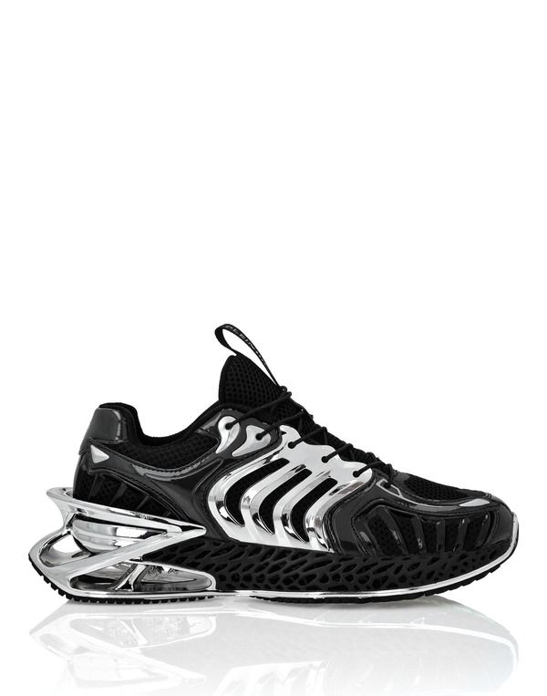 プレイン スポーツ レディース シューズ スニーカー PLEIN SPORThe Thunder Stroke Genx02 Nft Unisex Unisex blacknickel ブラック