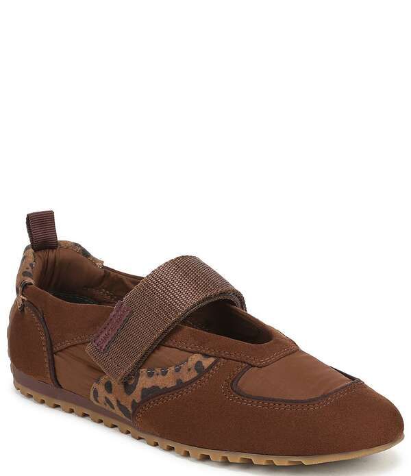 フランコサルト レディース シューズ スニーカー プリント Franco Sarto Raina Leopard Print Accent HookandLoop Sneakers Brown ブラウ