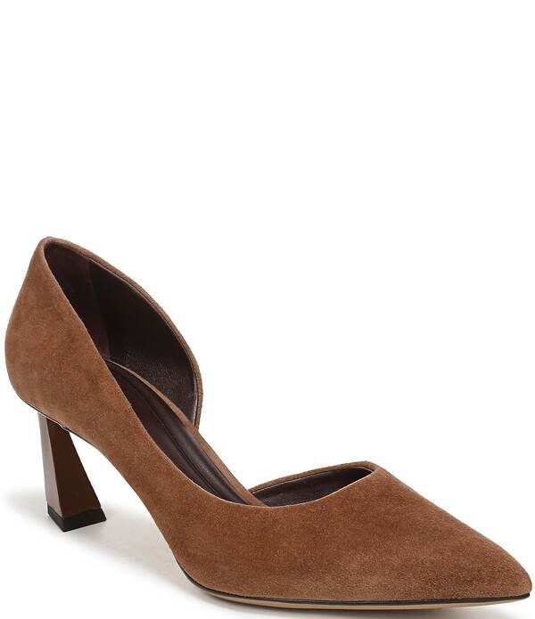 フランコサルト レディース シューズ ヒール スエード Sarto by Franco Sarto Tawny Suede Pointed Toe dOrsay Pumps Brown ブラウン