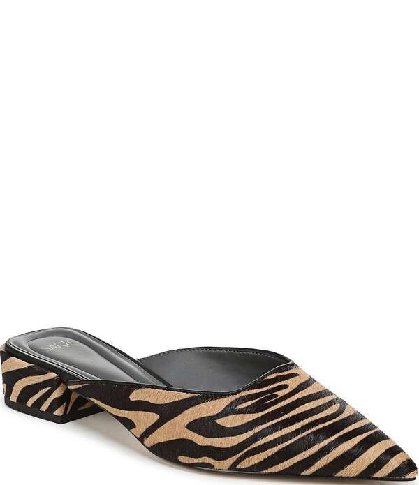 フランコサルト レディース シューズ サンダル プリント Sarto by Franco Sarto Bennetiger Printed Calf Hair Pointed Toe Mules Ca