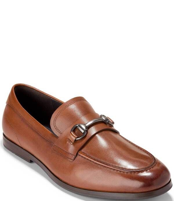 コールハーン メンズ シューズ スリッポン・ローファー Cole Haan Mens Wyeth Grand Bit Loafers British TanDark Natural タン
