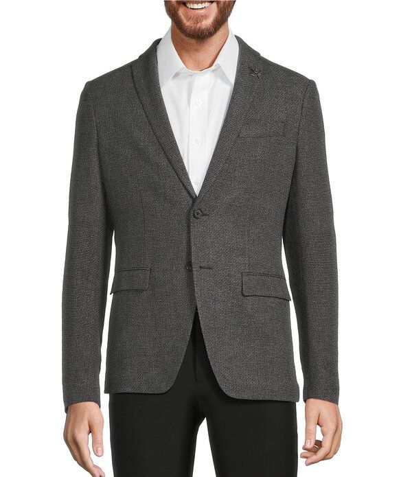 ジョンバルベイトス メンズ アウター ジャケット・ブルゾン スリムフィット コート John Varvatosignature Tailo red Slim Fit Micro Solid Sport