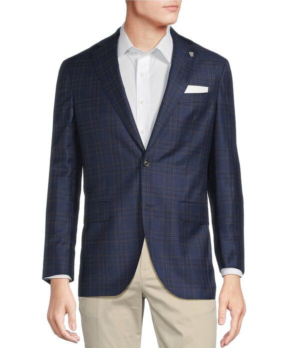 ダニエル クレミュ メンズ アウター ジャケット・ブルゾン コート Cremieux Modern Fit Plaid Sport Coat Mid Blue ブルー 98,340円