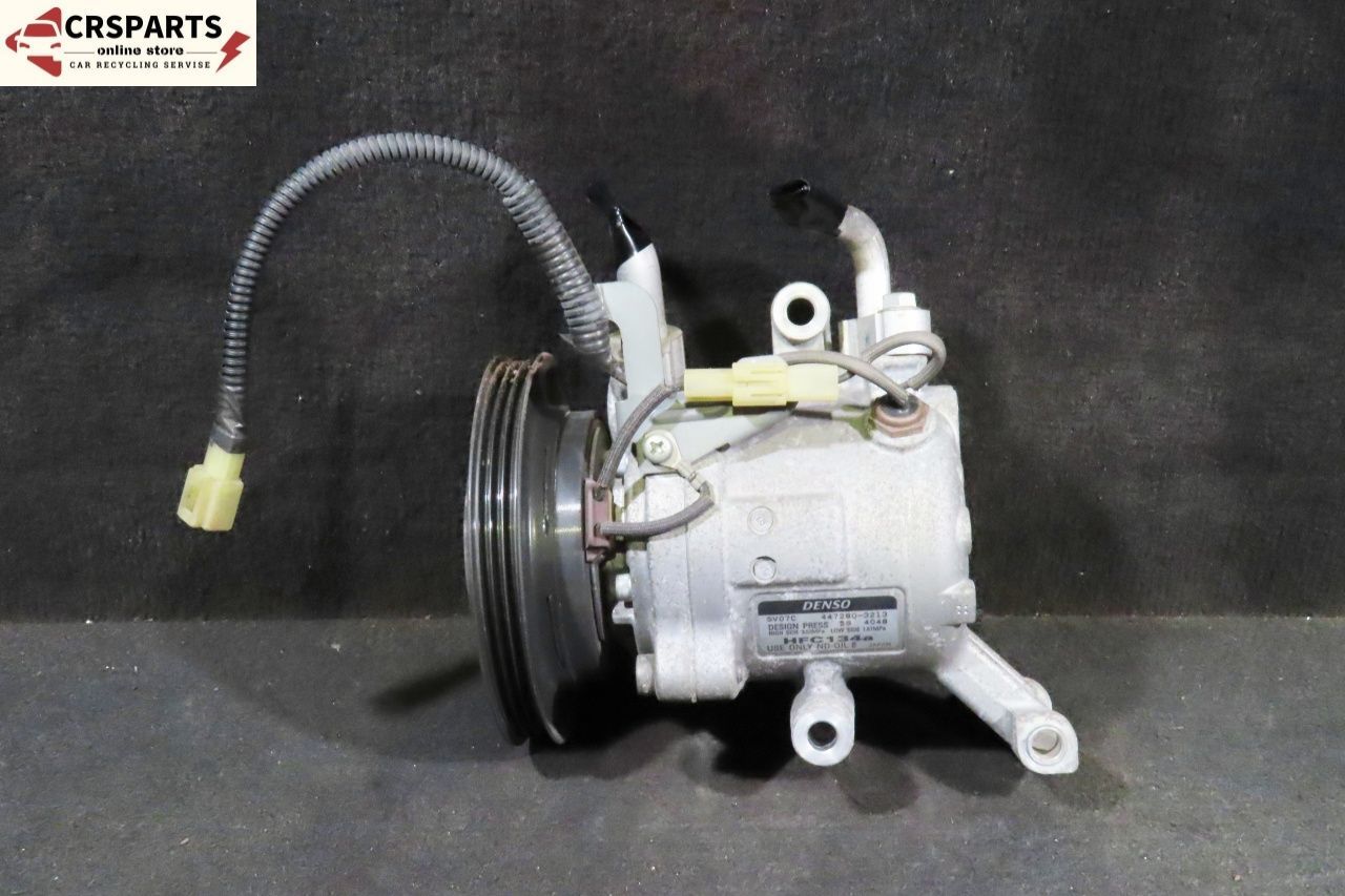ムーヴコンテ DBA-L575S 純正 ★約4万km エアコン AC クーラー コンプレッサー (447280-3213) /No,15163