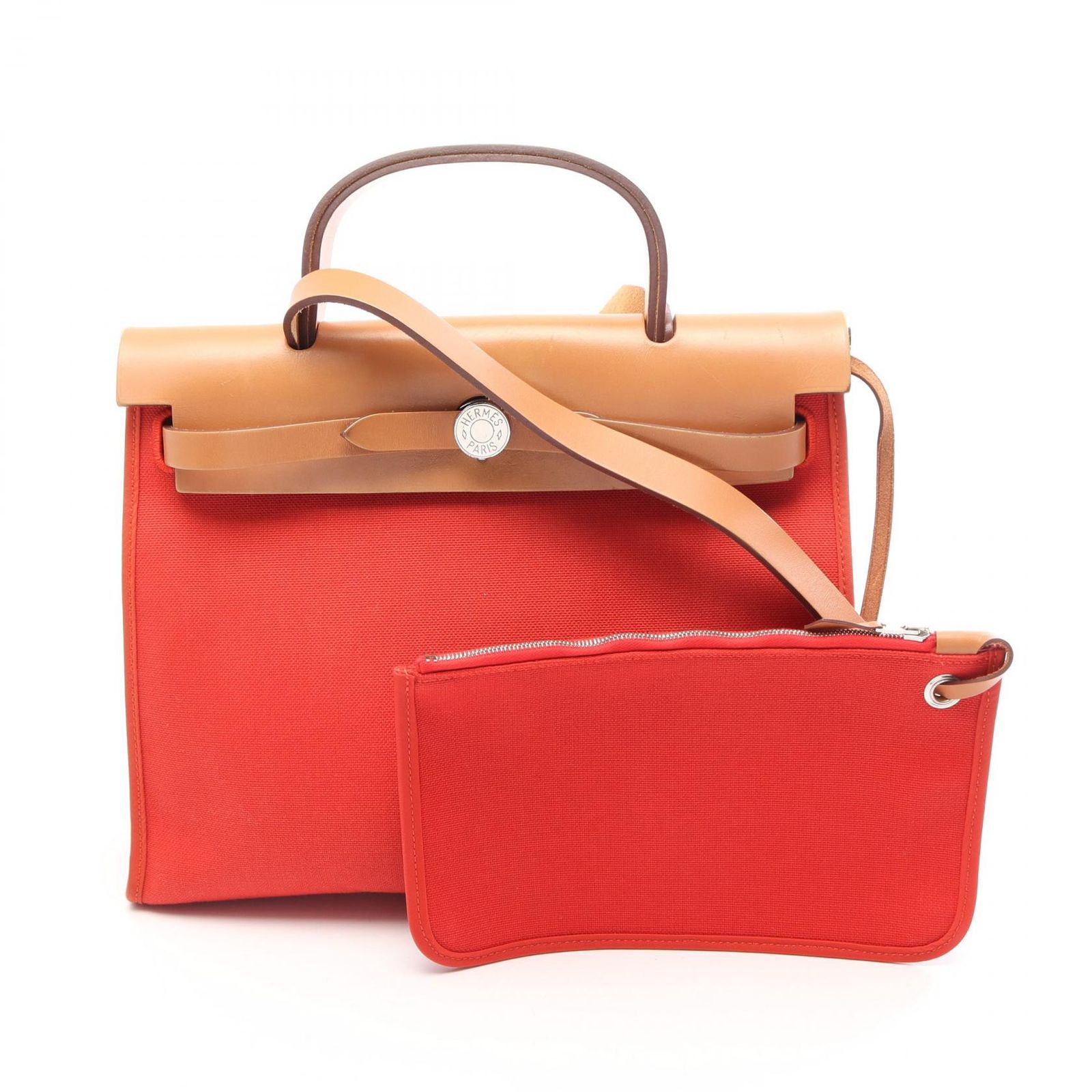 HERMES エルメス エールバッグジップPM テールバテュー ナチュラル 2WAY ハンドバッグ