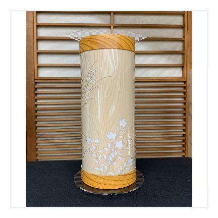 【新品・未使用品】【コンパクト和モダン】　盆提灯　創作行灯　15号　桔梗・切り絵　【送料無料】【web限定価格】