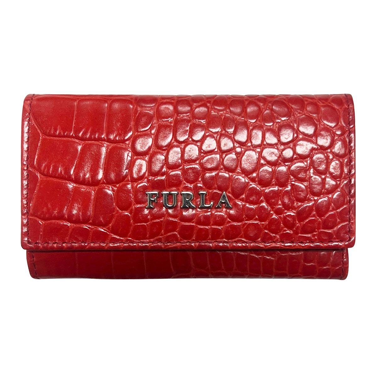フルラ FURLA キーケース クロコ型押し レザー 6連キーケース 00679698 レディース NEC レッド