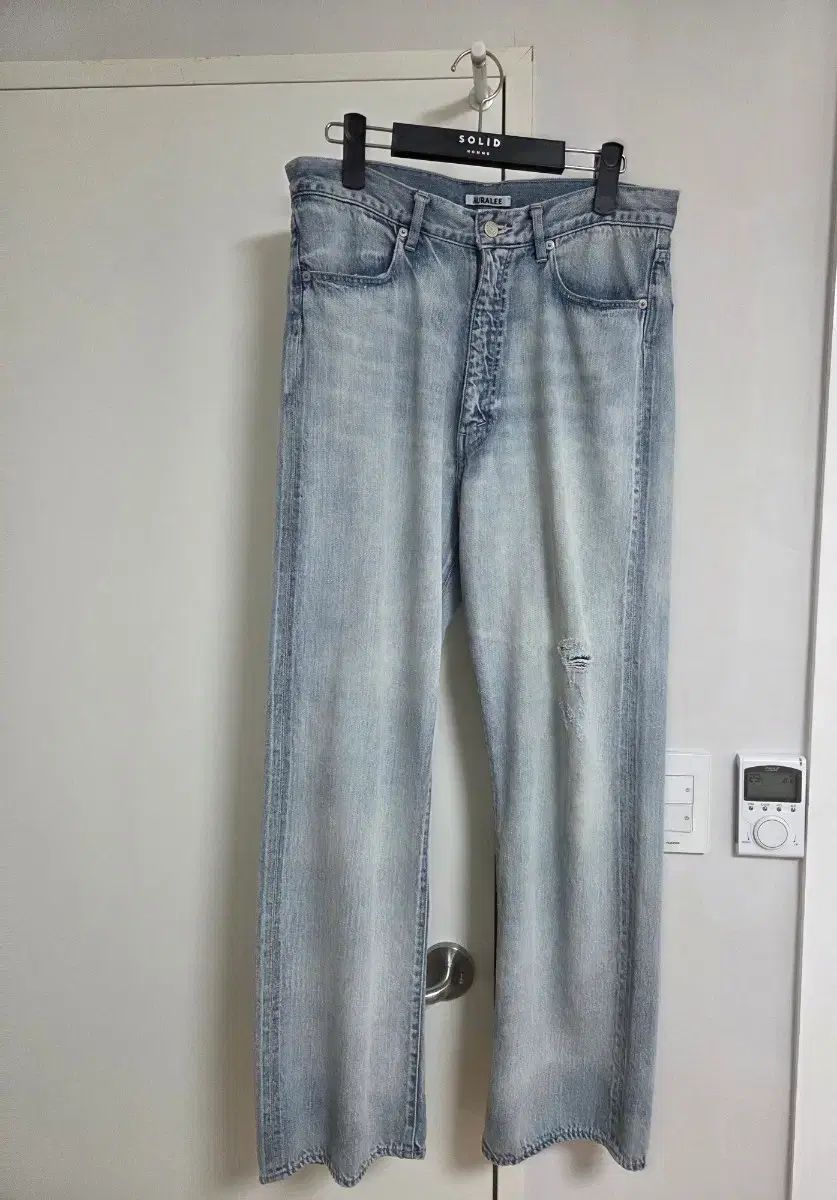 30 オーラリー 26ss セルビッジ ライトデニム