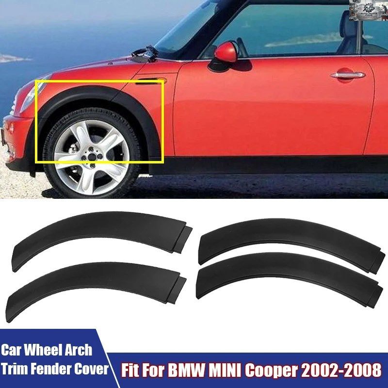BMW CAR FRONT WHEEL ARCH TRIM FENDER COVER SPLASH GUARDS MUDGUARD BMW MINI COOPER R50 R52 R53 2002 - 05-2008