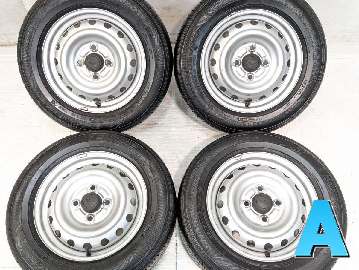 155/70R13 ダンロップ エナセーブ EC300+ ダイハツ純正 13x4.0 100-4穴 中古タイヤ サマータイヤ ホイールセット 4本セット s13260711090