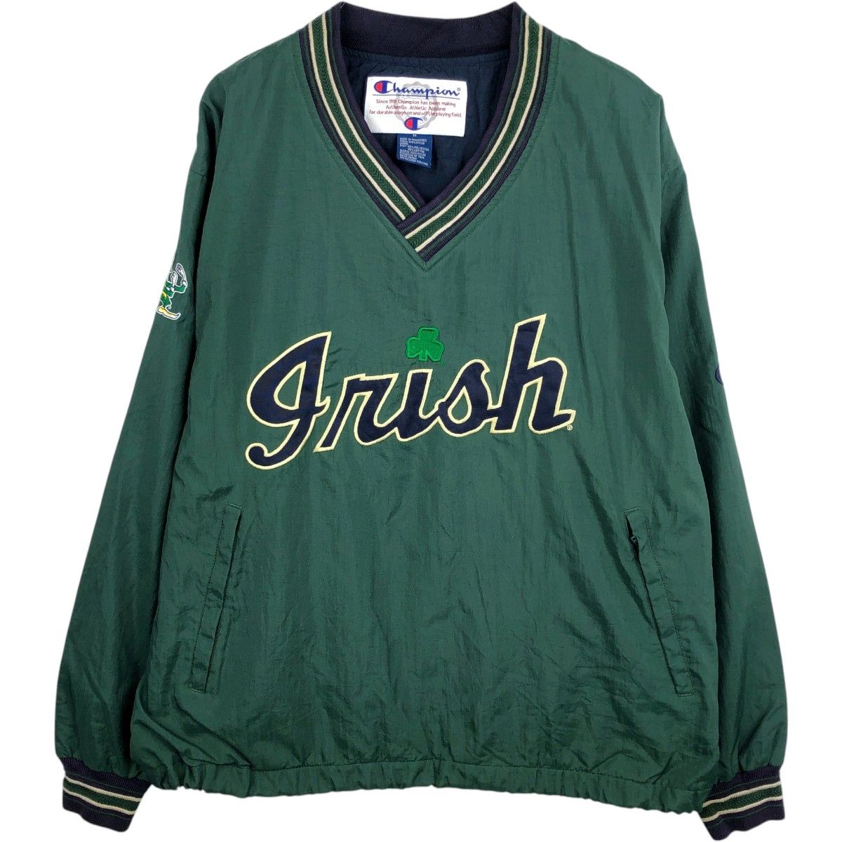 古着 90年代 チャンピオン Champion FIGHTIN' IRISH ノートルダム大学 ファイティングアイリッシュ Vネック カレッジ/eaa665542