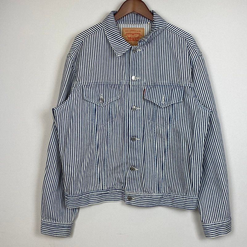 【中古品】LEVI'S リーバイス ×NIGO HICKORY STRIPE ニゴー ヒッコリー ストライプ TRUCKER JACKET PC9-A5904-0000 557XX トラッカー ジャケット アウター 【145-260803-sa-05-tei】 24,750円