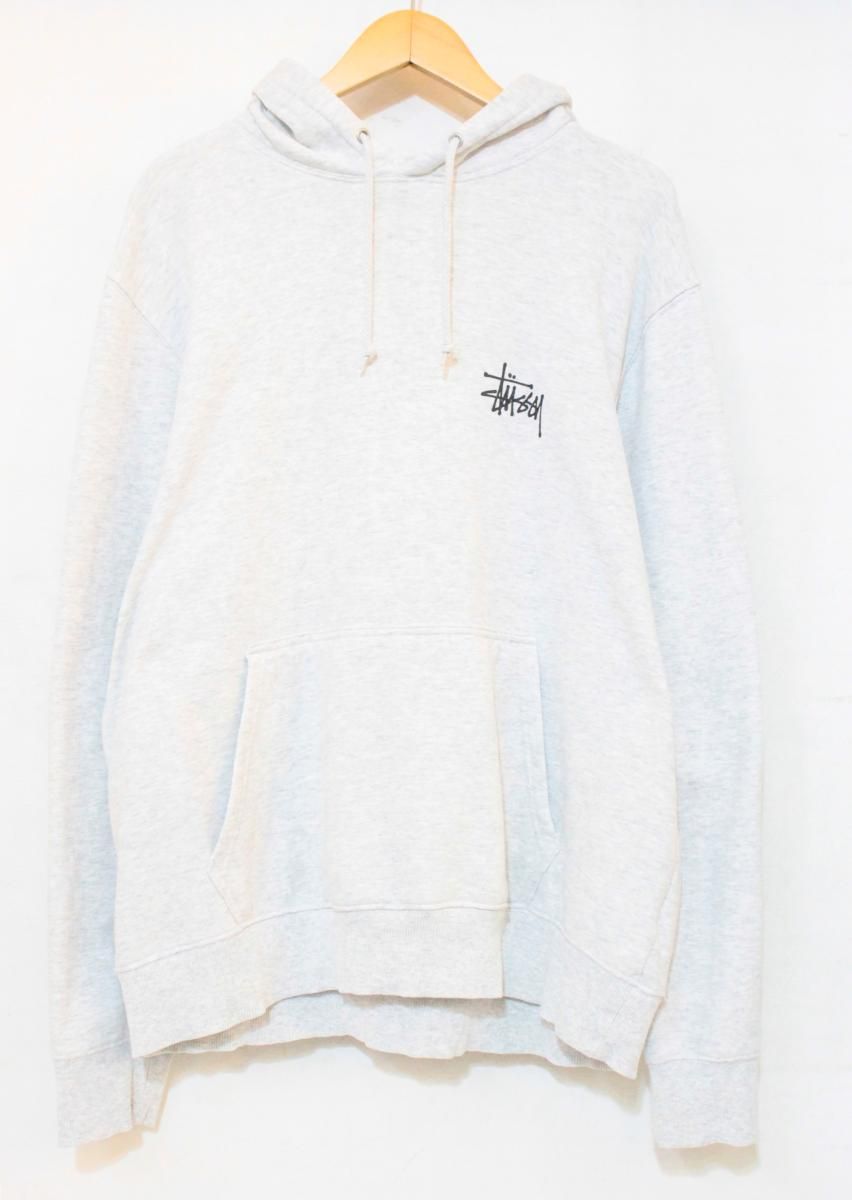 【中古】 STUSSY メンズパーカー L STUSSY/BASIC STUSSY HOODIE/パーカー/L/グレー 灰/1924649