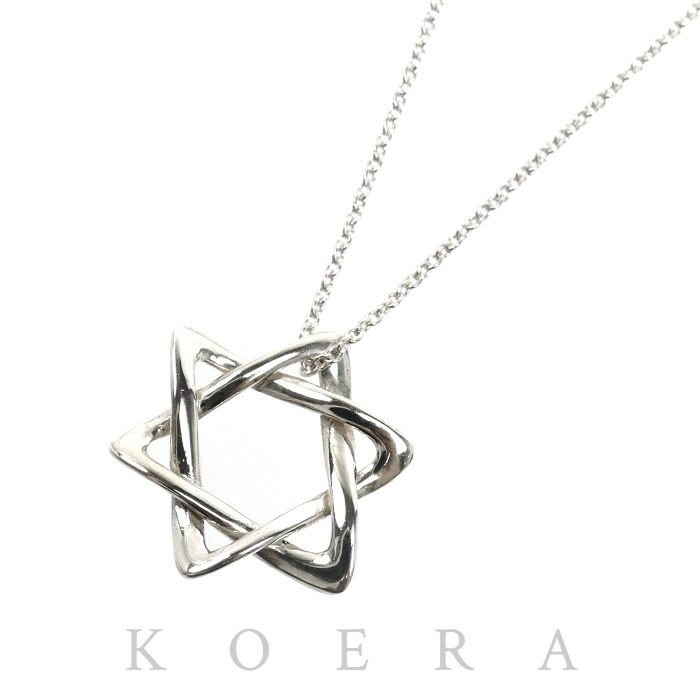 TIFFANY&Co. ティファニー シルバー925 スター オブダビデ ネックレス 2.4g 44cm レディース 中古