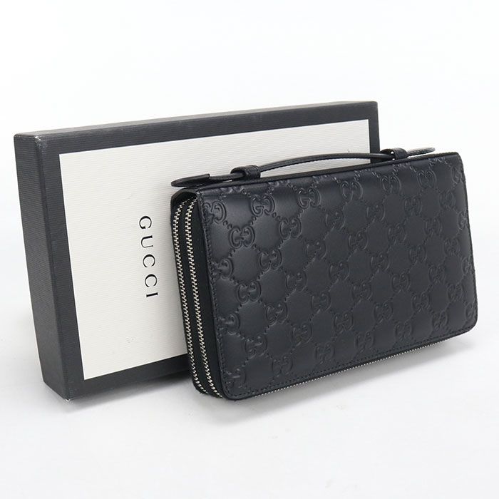 GUCCI グッチ トラベルケース グッチシマ 395474 オーガナイザー カーフ【中古】 メンズ