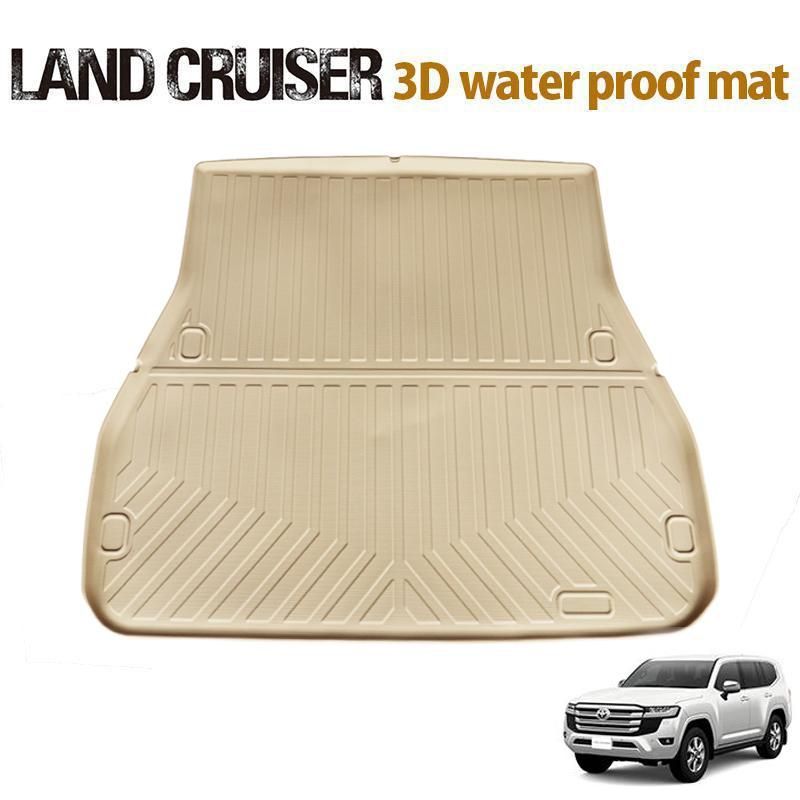 ランクル300 ランドクルーザー 300系 ５人乗り用 専用 3D ベージュ カーゴマット ラゲッジマット 荷室マット 撥水 防水 300 TPE素材 ３Ｄ