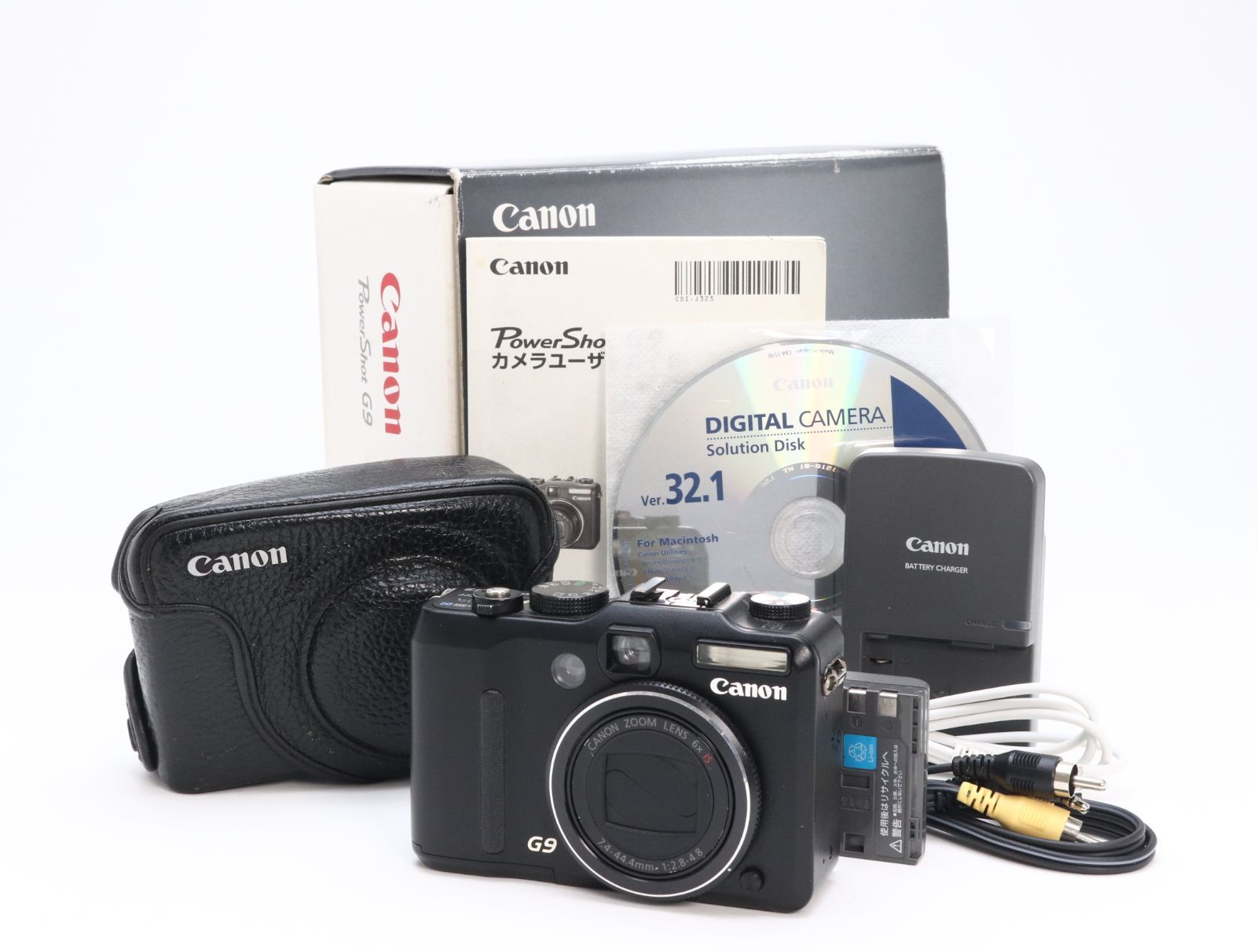 B- (並品) Canon キヤノン PowerShot G9 初期不良返品対応 77-196 23,616円