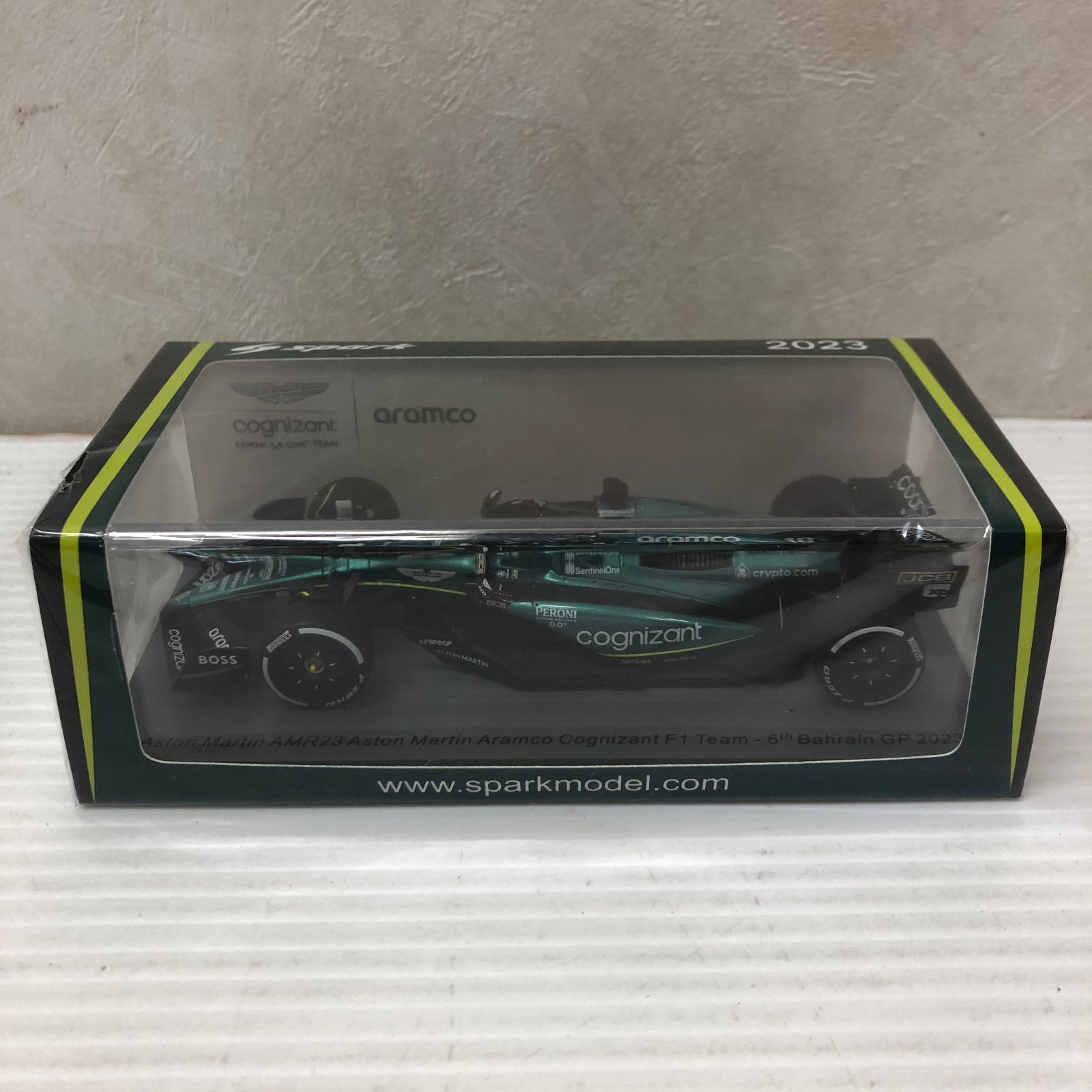 ★スパーク 1/43 Aston Martin AMR22 No.18 Aston Martin Aramco Cognizant F1 Team 6th Bahrain GP 2023【S8576】 未開封品 smsmini098043