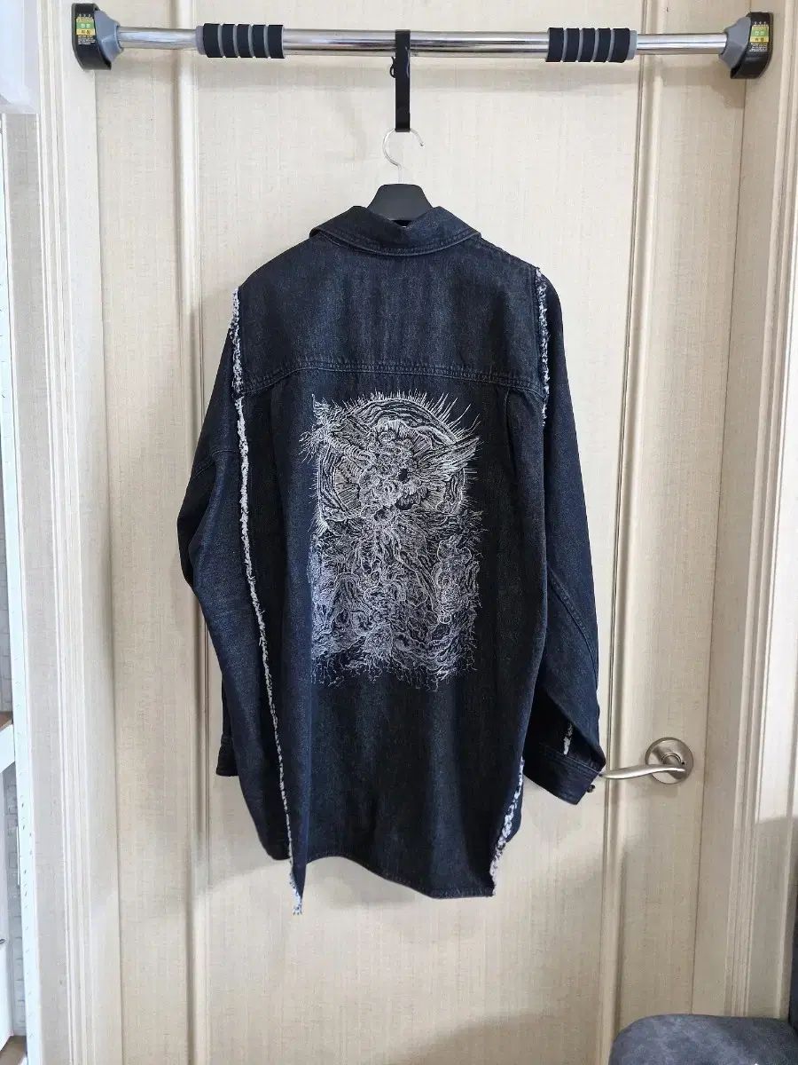 26SS SONGZIO HOMME(ソンジオ・オム) ポール 립 티크 エンブロイダード デニム シャツ ジャケット 48 新品