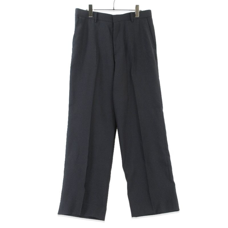美品 OVY オヴィ スラックス RELAX WIDE ACTION SLACKS 0121 アクションスラックス ジップフライ ブラック 黒 L 99001503