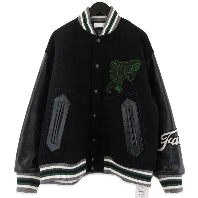未使用 FACETASM ファセッタズム PATCHED STADIUM JACKET KR-JK-M02 パッチド スタジアムジャケット スタジャン ブラック 黒 3 71016427 46,800円