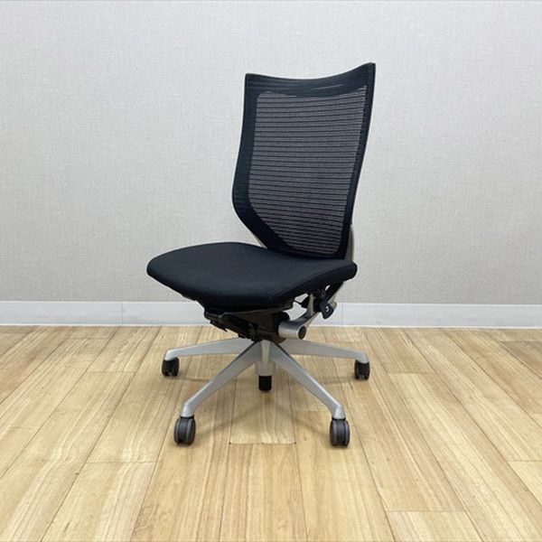 バロンチェア ハイバック スタンダードメッシュ オフィスチェア 肘無 オカムラ ブラック