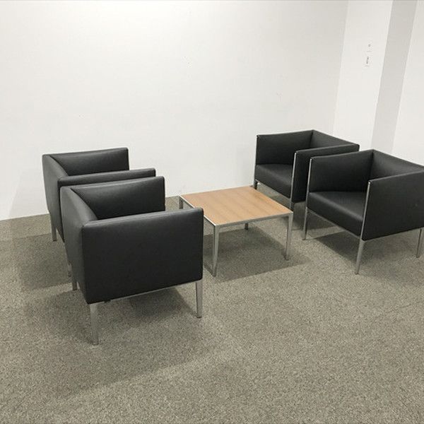 応接セット 5点セット 応接ソファセット 応接家具 ロビーセット ウィルクハーン アシエンタ ブラック 106,480円
