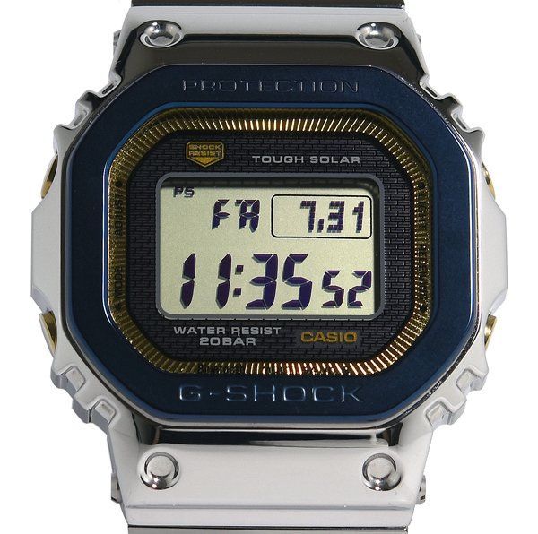 箱保付 美品 CASIO カシオ G-SHOCK ジーショック GMW-B5000SS-2JR CASIO WATCH 50TH ANNIVERSARY 電波ソーラー メンズ