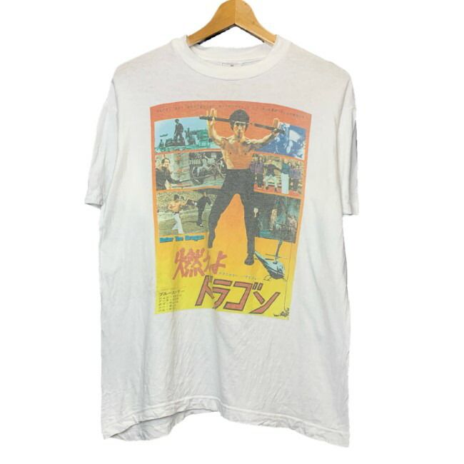 【中古】　Hanes　Tシャツ　半袖　カットソー　トップス　クルーネック　シネマT　映画T　燃えよドラゴン　ブルースリー　コンコルド・プロダクション　カンフー　プリント　古着　/1953 13,891円