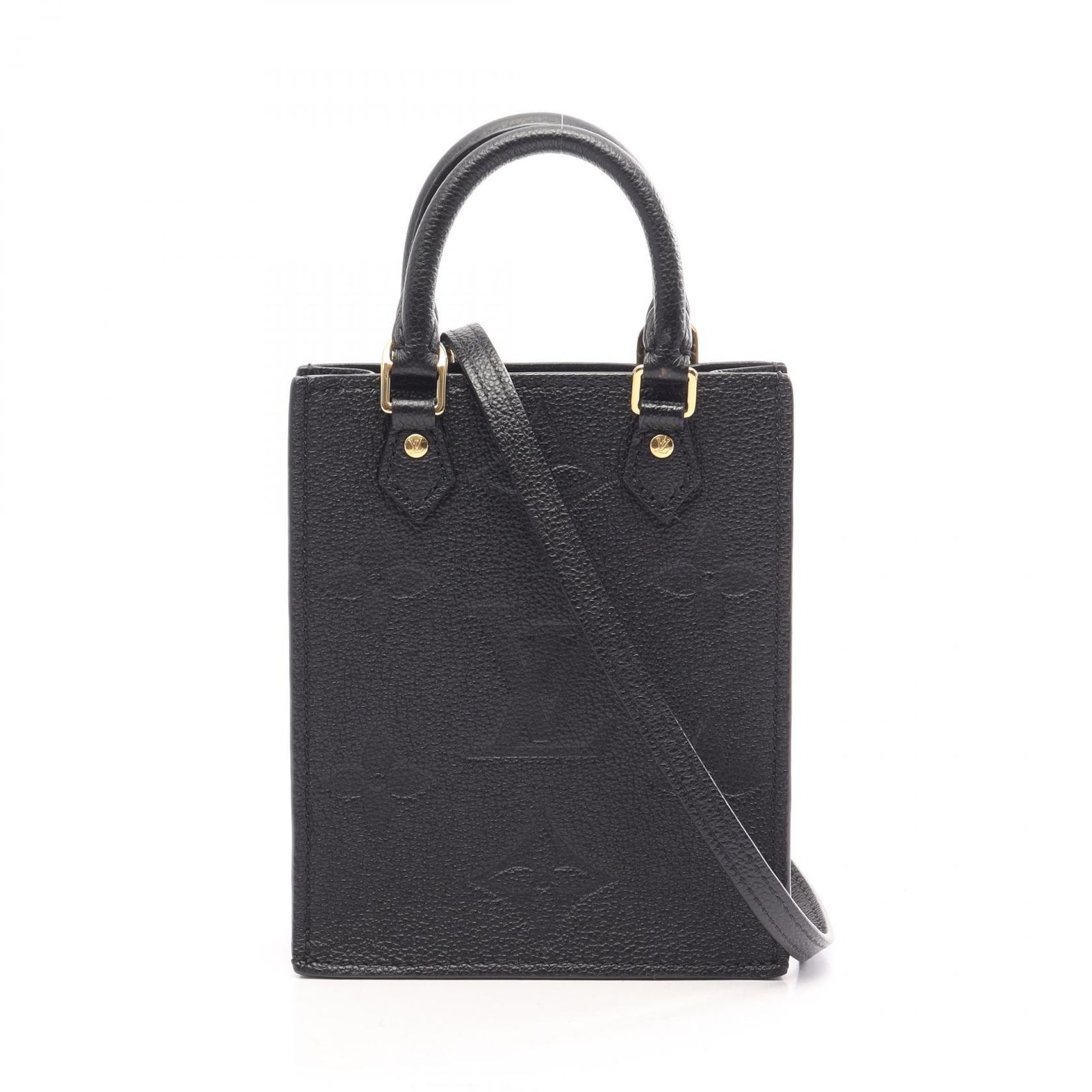 ルイ・ヴィトン LOUIS VUITTON ハンドバッグ プティット サックプラ モノグラムアンプラント ノワール 2WAY M81417 ノワール レザー プティット・サックプラ レディース