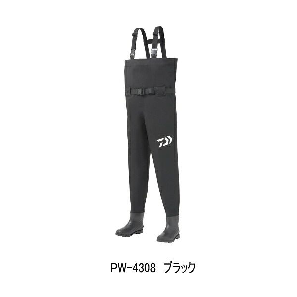 （26年3月新商品） ダイワ パワーウェーダー（ラジアル） PW-4308 ブラック Mサイズ