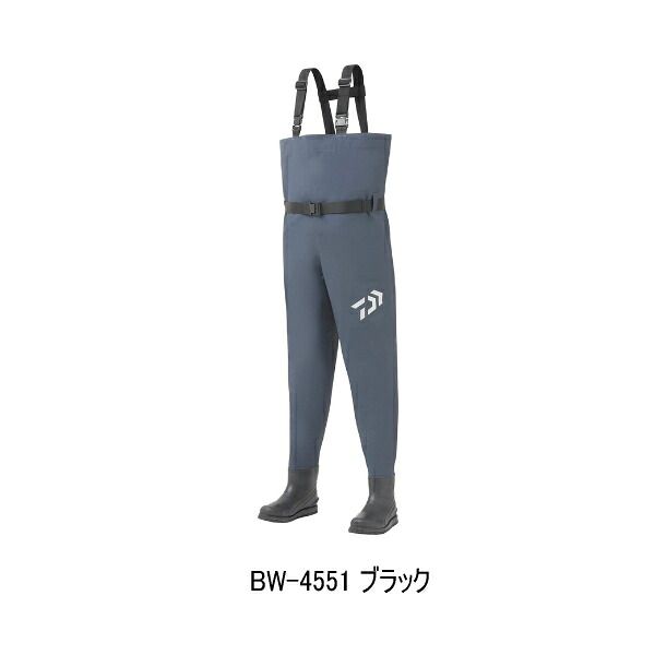 (26年2月新商品) ダイワ ブレスウェーダー(フェルトスパイク) BW-4551 ブラック Lサイズ