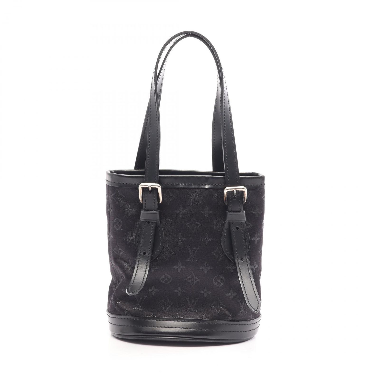 ルイ・ヴィトン LOUIS VUITTON ハンドバッグ リトルバケット M92144 ノワール ファブリック レザー リトル・バケツ レディース Used A