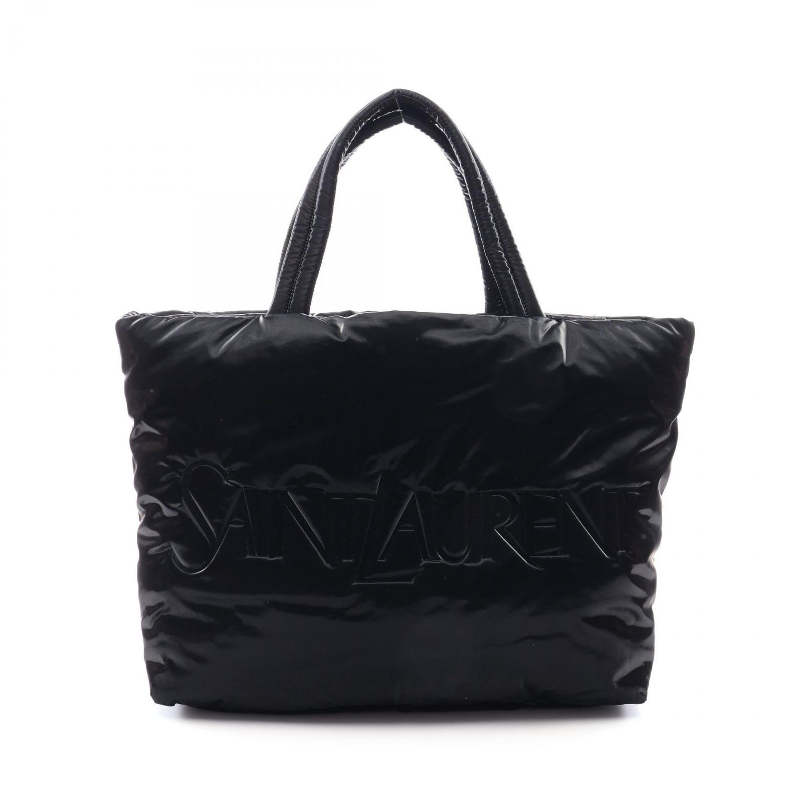サンローランパリ SAINT LAURENT PARIS トートバッグ SAINT LAURENT トート 756269 ブラック ナイロン ワイドパファー トートバッグ メンズ Used A 142,400円