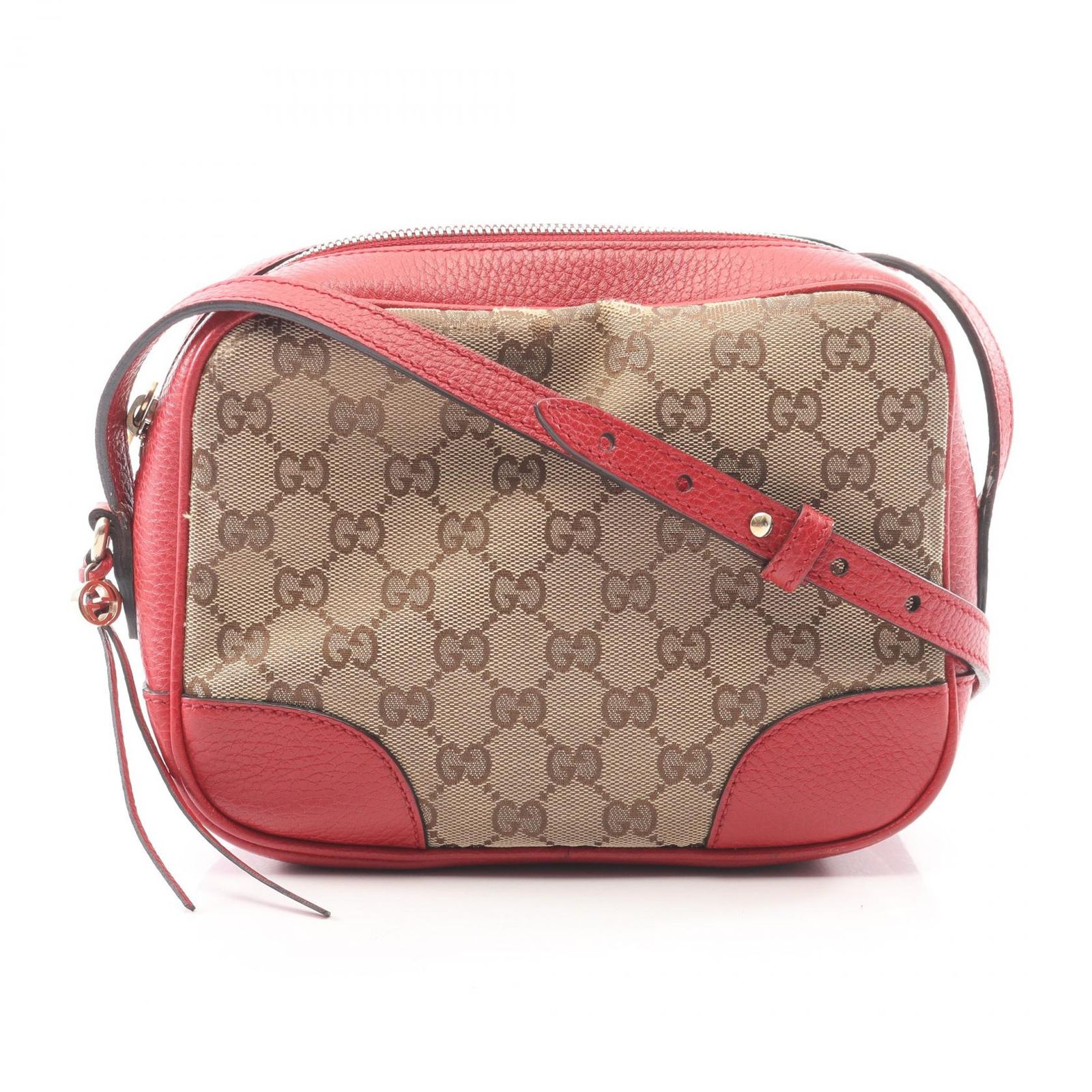 グッチ GUCCI ショルダーバッグ ブリー GGキャンバス 449413 キャンバス レザー ショルダーバック レディース Used B