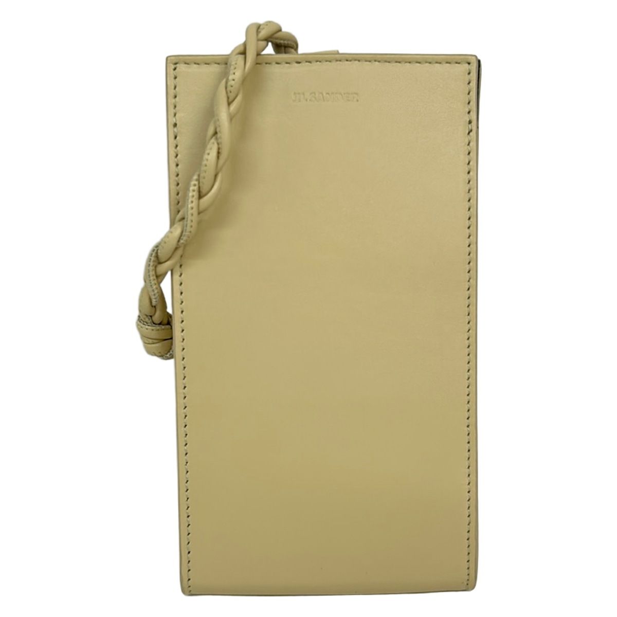 JILSANDER(ジルサンダー) ショルダーバッグ美品 タングル フォン ケース J25VL0005 ベージュ スマホポシェット レザー