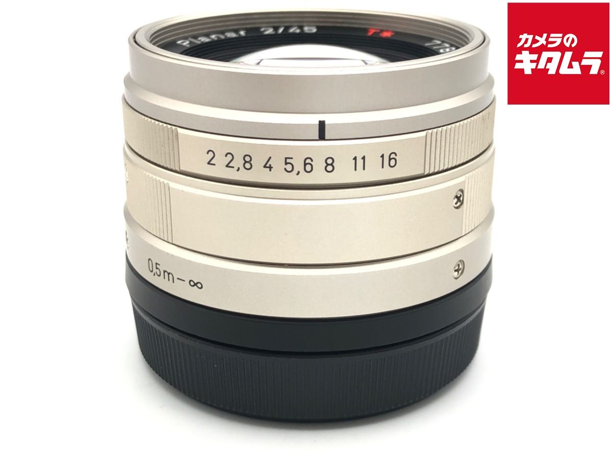 【中古】 【良品】 コンタックス プラナー T* G 45/2 クローム