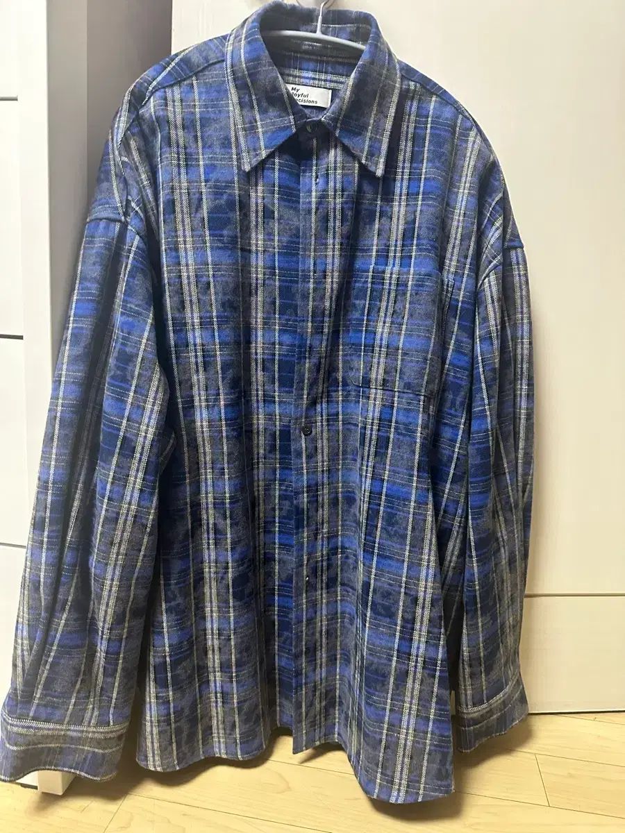 エムジェイ(MJ) ダーティー フランネル CHECK シャツ ブルーL 出品