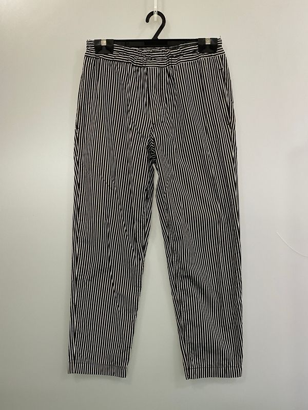 【中古品】 BLACK COMME DES GALCONS ブラックコムデギャルソン COTTON STRIPE EASY PANTS コットン ストライプ イージー パンツ ボトムス 【140-260804-hu-13-min】