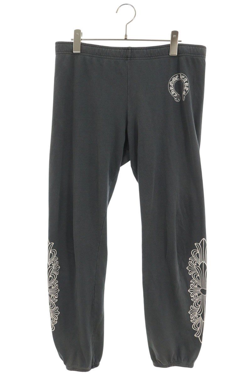 クロムハーツ SWEAT PANTS フローラルプリントスウェットロングパンツ メンズ S