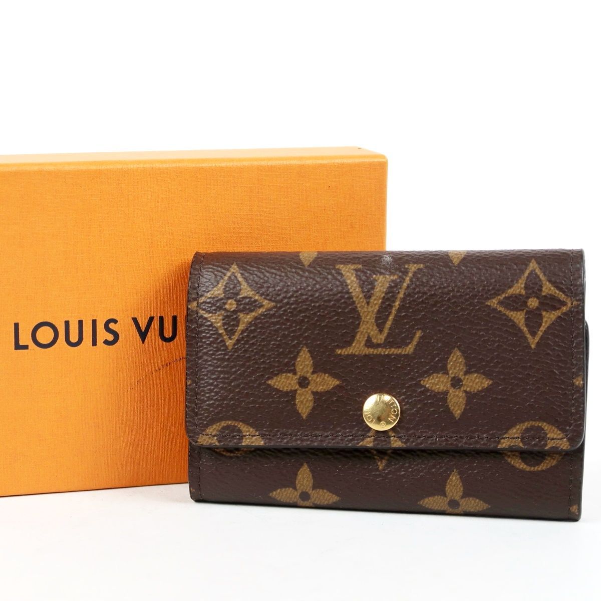 【新品同様・未使用】LOUIS VUITTON ヴィトン 20年製 モノグラム ミュルティクレ 6連キーケース ブランド小物【LD94】