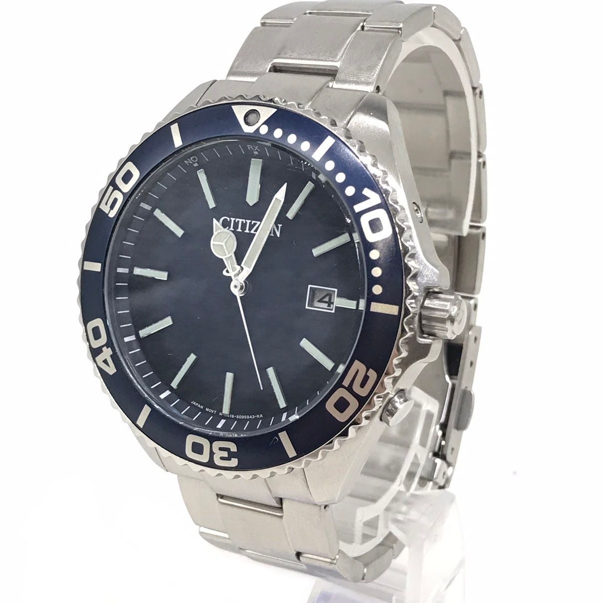 【倉吉店】 中古 CITIZEN | シチズン 腕時計 エコドライブ ダイバーズ アナログ電波ソーラー H416-S064619 ネイビー 【131】