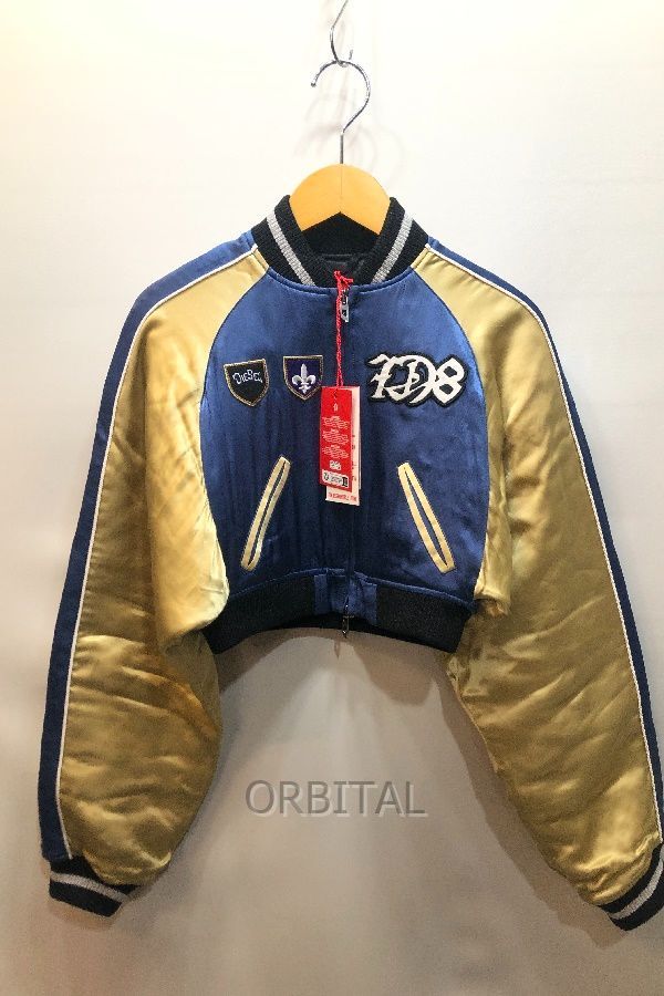 経堂) ディーゼル DIESEL クロップドジャケット G OSPEL CP スーベニアジャケット 定価91,300円 A23593 0PLCF スカジャン 短丈 サイズ36 タグ付 25,530円