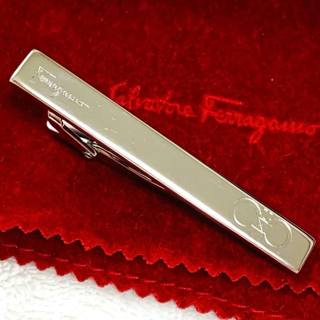 美品 フェラガモ タイピン Salvatore Ferragamo ガンチーニ