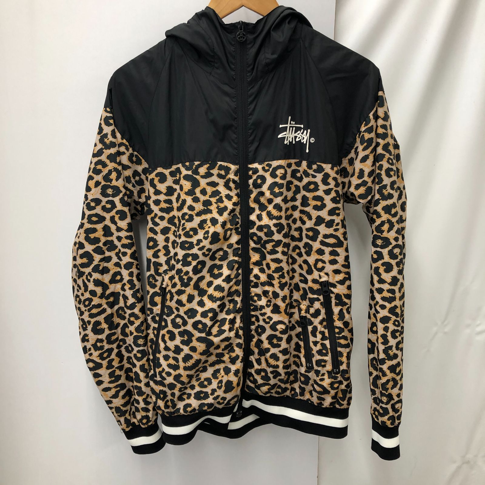 ma Stussy Leopard Nylon Jacket ステューシー ジャケット レオパード柄 サイズS /ｍ 260804 F2963 00996ma◇128