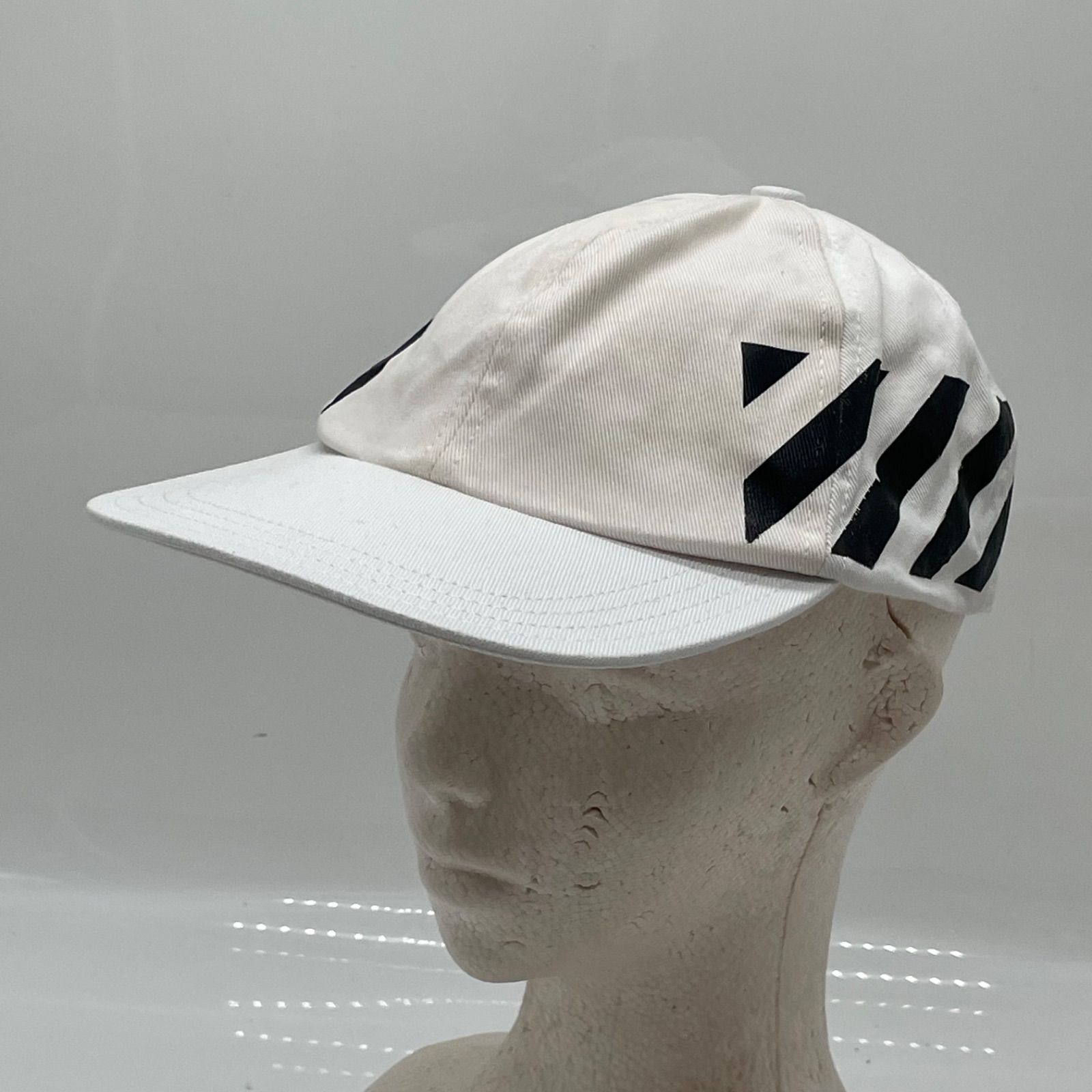 KO4652□off-white オフホワイト ホワイト ストライプ キャップ スナップバック