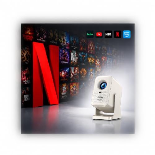 プロジェクター 家庭用 小型 【2026アップグレード版Android TV搭載＆Netflix対応＆790g軽量設計】32000LM 真の1080P 4K入力対応 天井投影 高輝度 Wi-Fi6 最大150インチ大画面 自動台形補正 静音Bluetoopmsその他