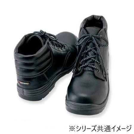 幅広いサイズから選べる男女兼用 アイトス 59813 セーフティシューズ(ウレタンミドル靴ヒモ)(男女兼用) ブラック 26cm ミドルカット・樹脂先芯JSAA-A種認定
