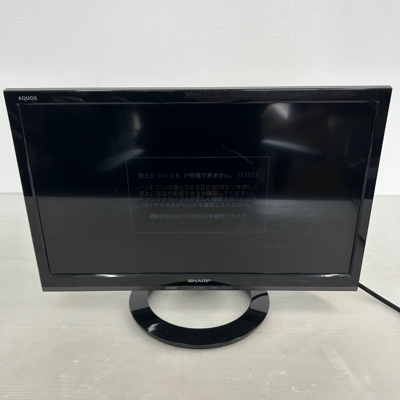 ☆SHARP シャープ AQUOS ☆LC-19K40 ブラック 2017年製 液晶テレビ 7,546円